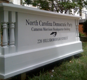 Custom Trim work on the North Carolina Democratic Party Offices